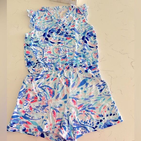 Lilly Pulitzer Romper Romee Print size L 11-12 Girls - Picture 2 of 5